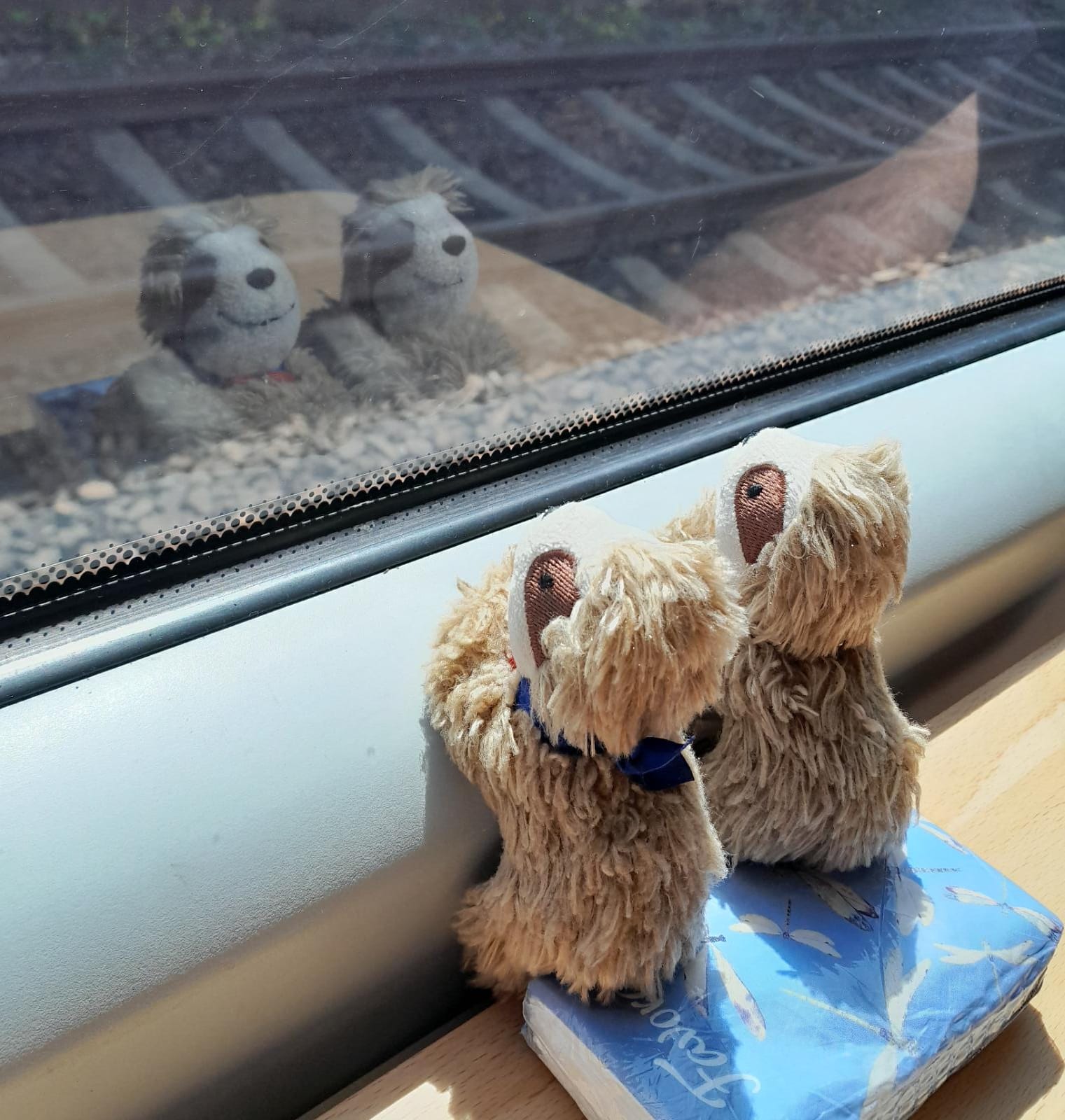 Eliza & Marty am Zugfenster