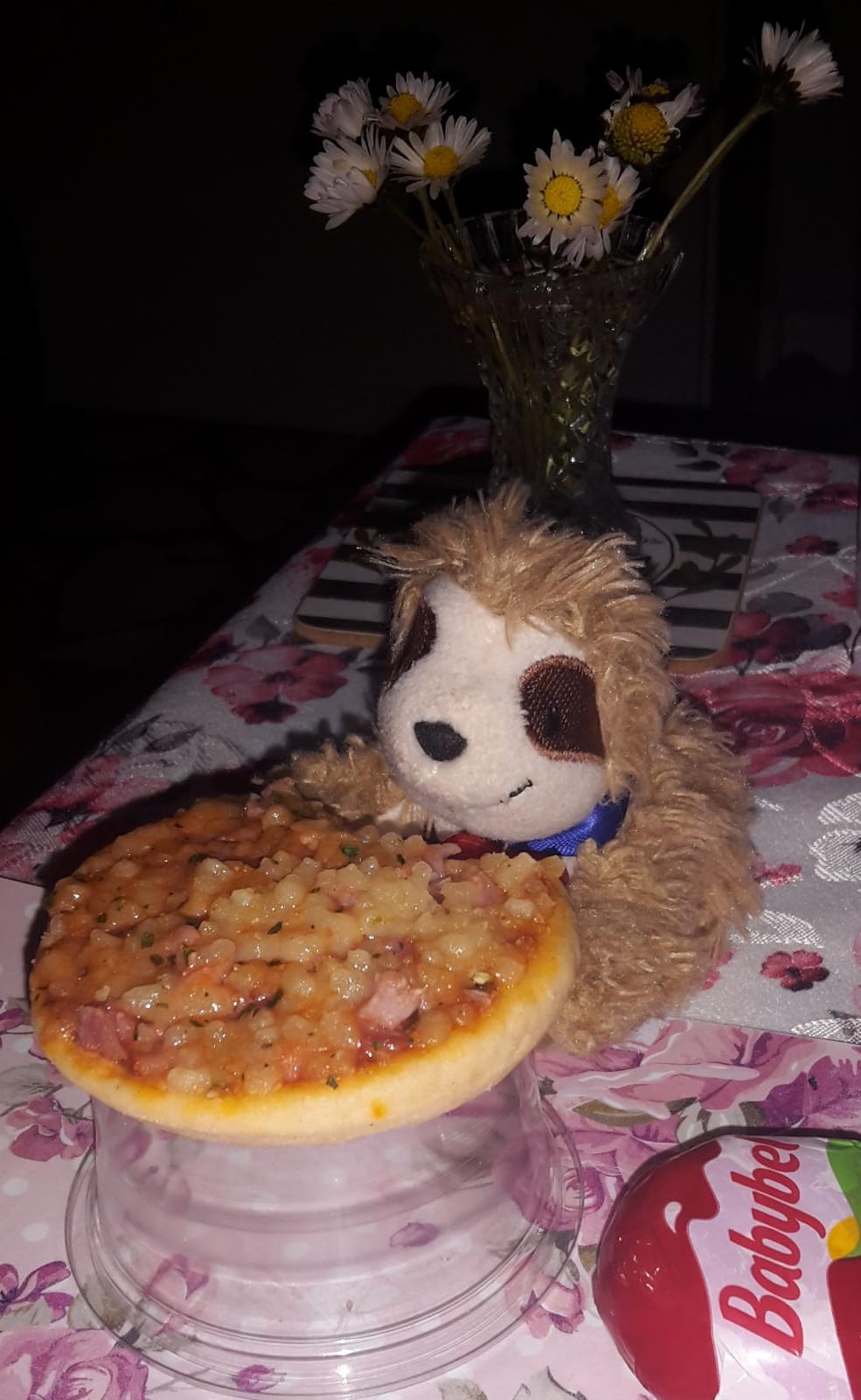 Marty mit Minipizza