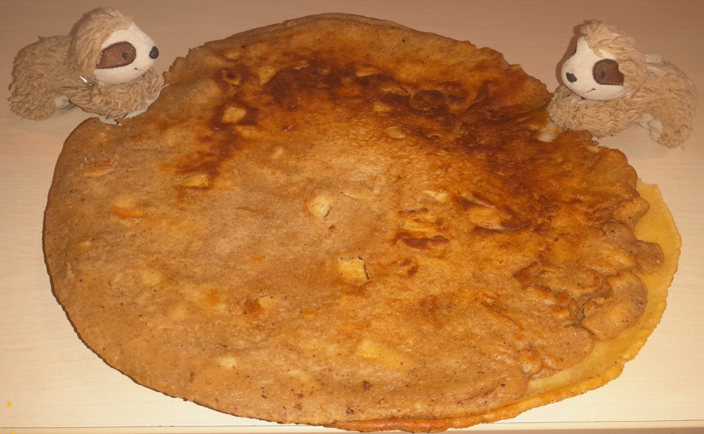 Eliza & Marty mit Apfel-Pfannkuchen