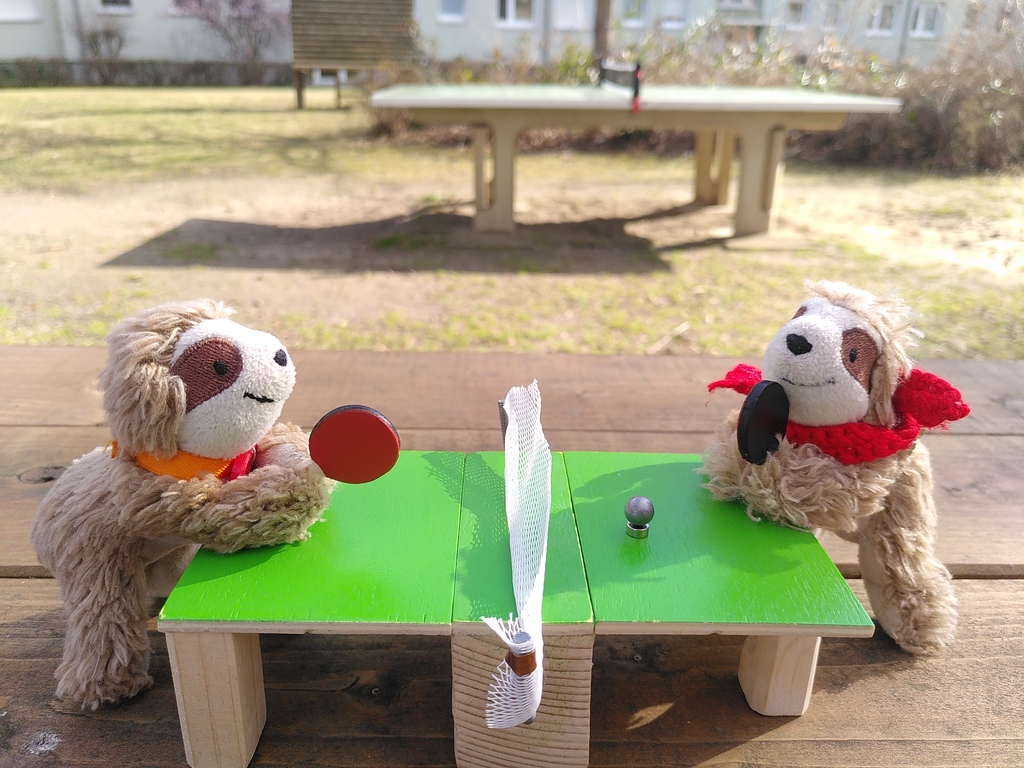 Eliza & Marty spielen Tischtennis